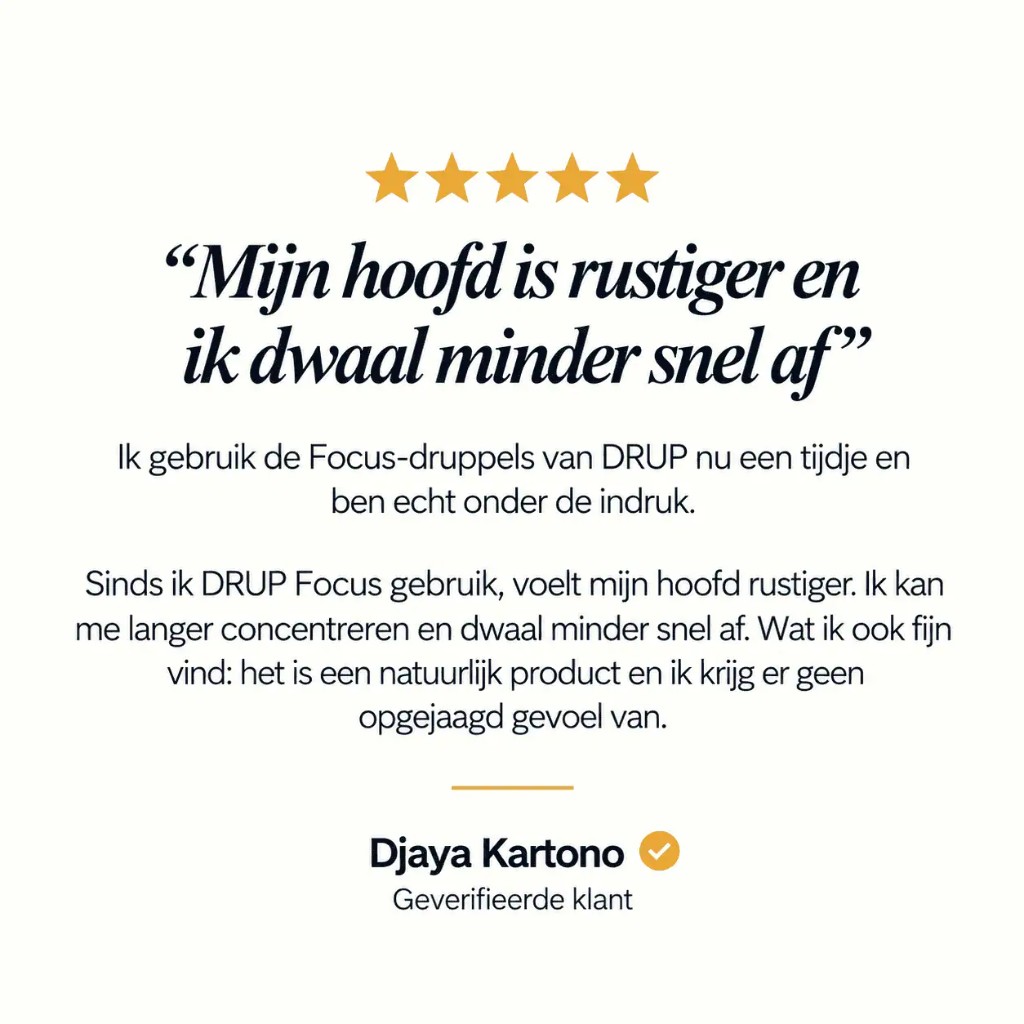 Review van Djaya Kartono over DRUP Focus