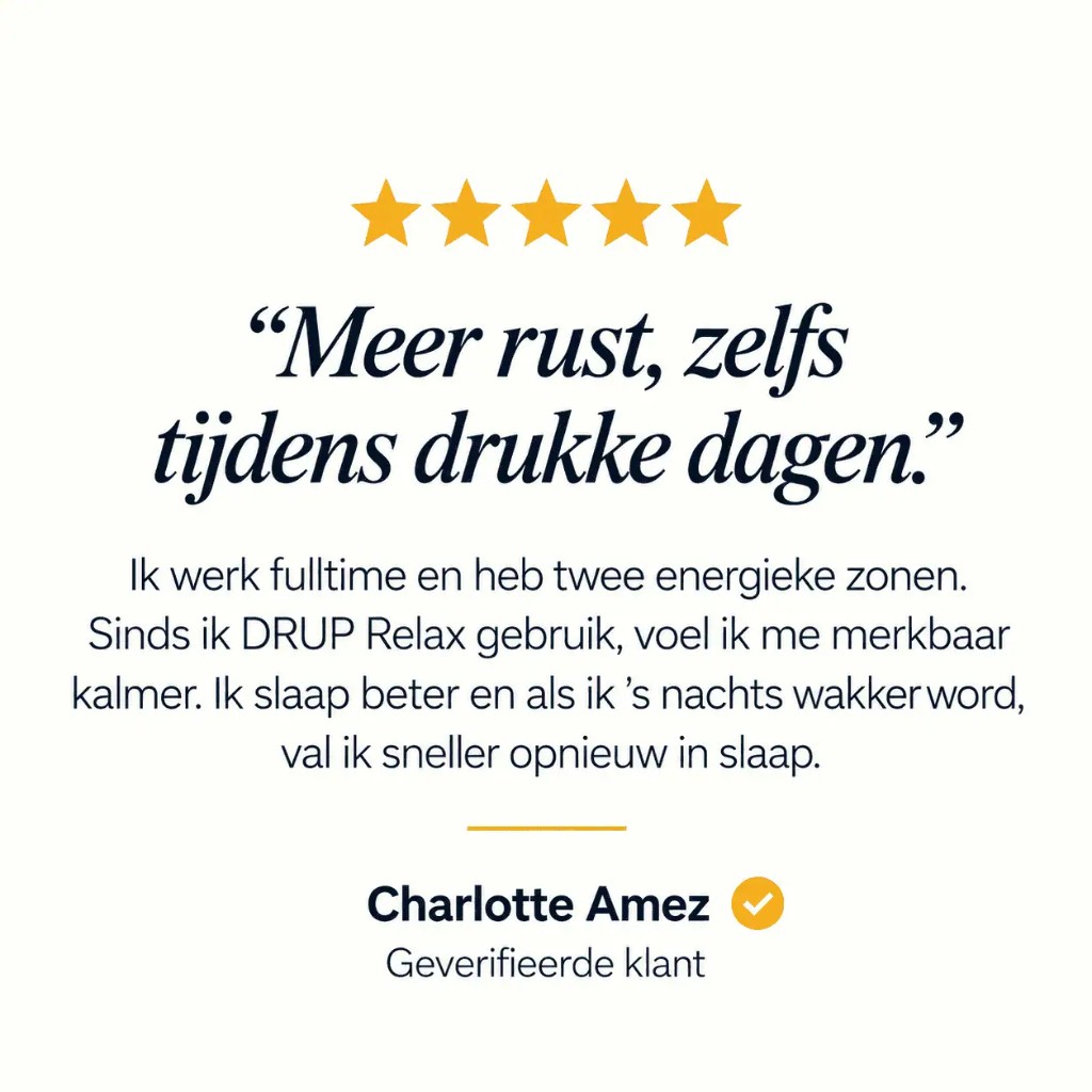 Review van Charlotte Amez over DRUP Relax